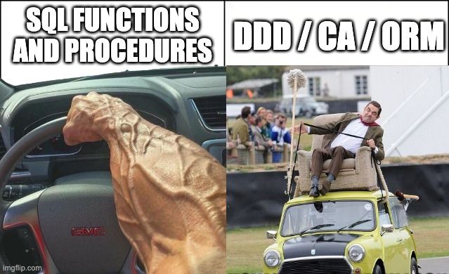 SQL Functions vs DDD/ORM